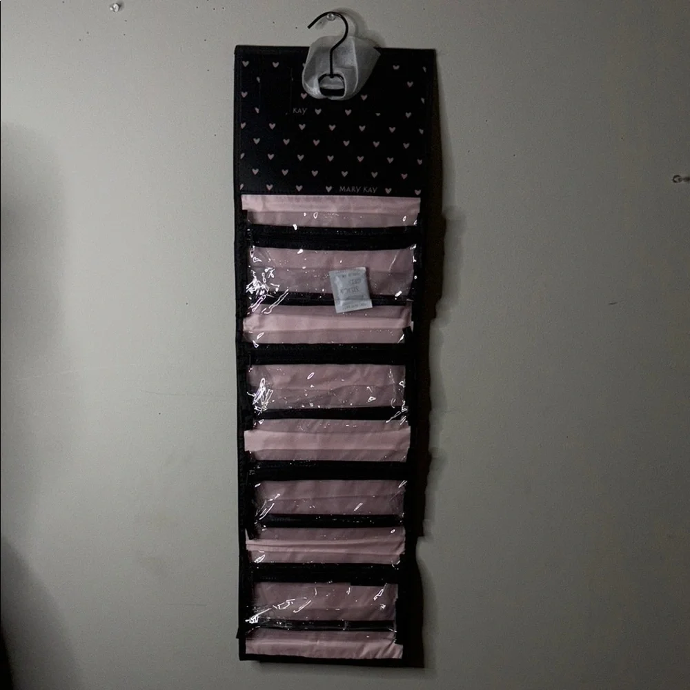 Mary Kay Black and Pink Jewelry Organizer with Collapsible Design